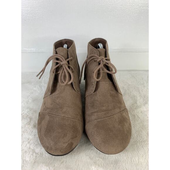 MIA Womens Amore Sarah Ankle Bootie Size 10M Brown Suede - Picture 2 of 10